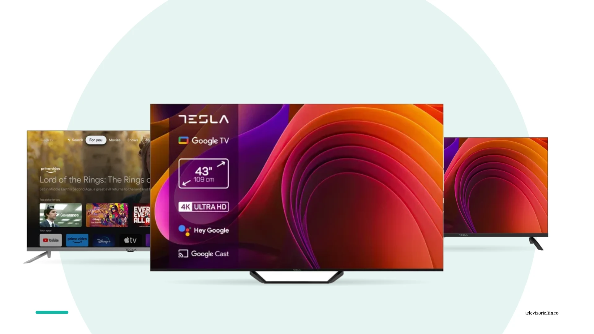 Televizoare Tesla ieftine de pe eMAG, cu Google TV si 4K