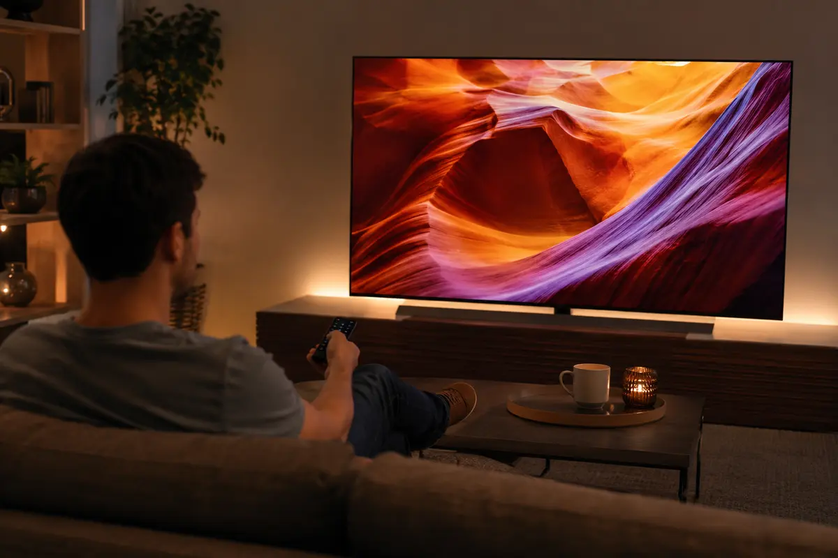 Vizionare de continut clar pe un televizor 4K ieftin