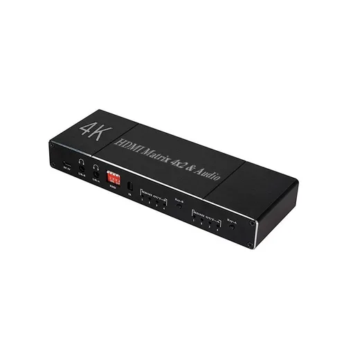 Switch splitter HDMI matrice 4 intrari, 2 iesiri