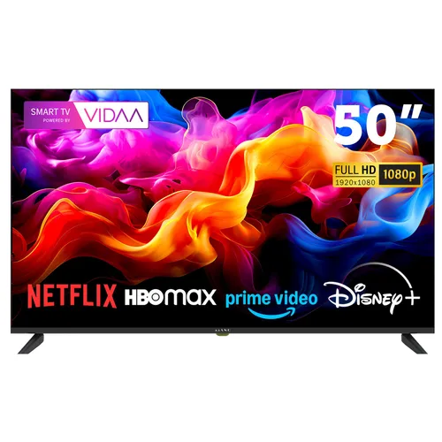 Televizor Kiano Elegance TV, 127 cm (50 inch), Full HD, Smart TV, sistem de operare Vidaa, Negru