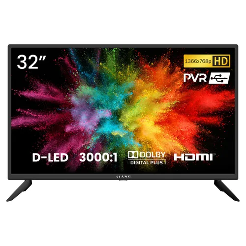 Televizor Kiano SlimTV 32" | 81,3 cm (32 inci) | 1366 x 768 pixeli | LED | DVB-T2/S2