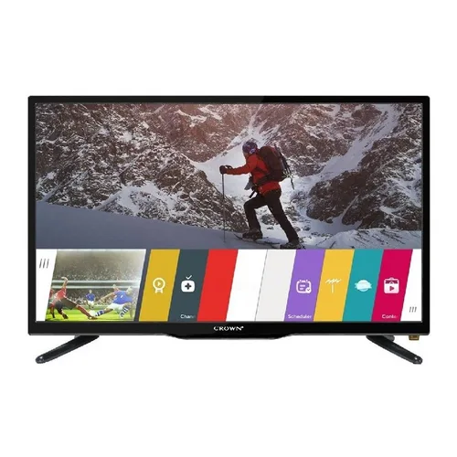 Televizor LED LCD Crown 2433T2, 61 cm, 1366 x 768, Negru, Clasa A