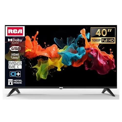 Televizor LED RCA, 40 inci (102 cm), Full HD, design fără ramă, tuner triplu, HDMI x3, USB x2