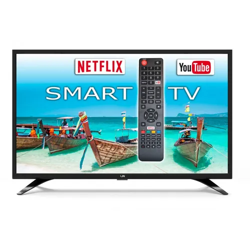 Televizor LIN, 43", LIN, SMART TV, Full HD, DVB-T2, Negru