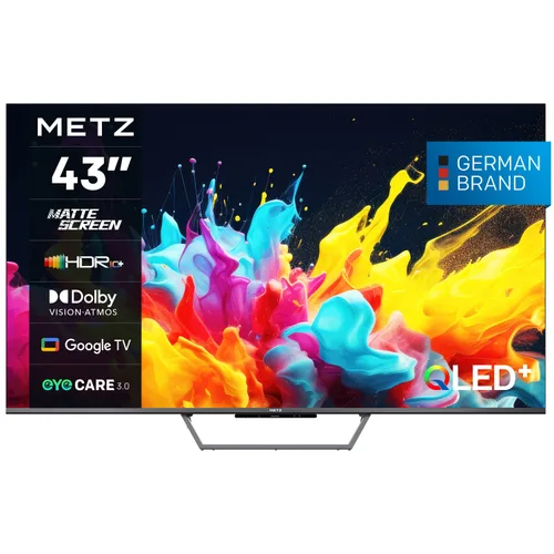 Televizor METZ QLED 43MQE7600, 109 cm, Smart Google TV, 4K Ultra HD, Clasa F