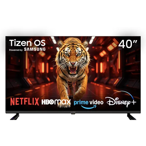 Televizor Smart LED Kiano Elegance 40FHD, 100 cm (40 inch), Full HD 1080p, Tizen OS Powered by Samsung, Wi-Fi, Gaming Cloud GeForce NOW, Dolby Audio, Samsung TV Plus, 3x HDMI, 2x USB