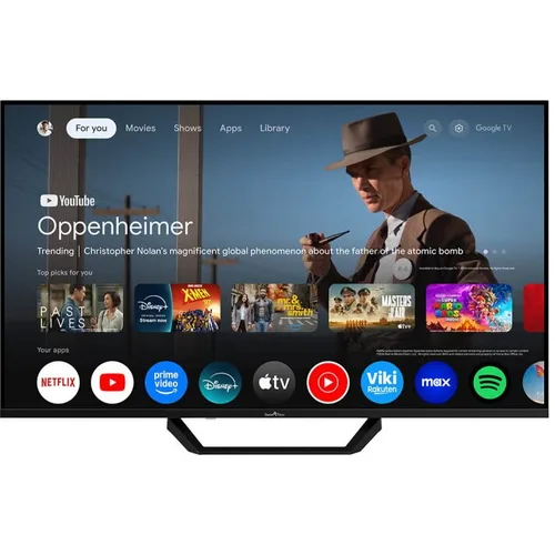 Televizor SmartTech QLED 43QG02V2, 108 cm, Smart Google TV, 4K