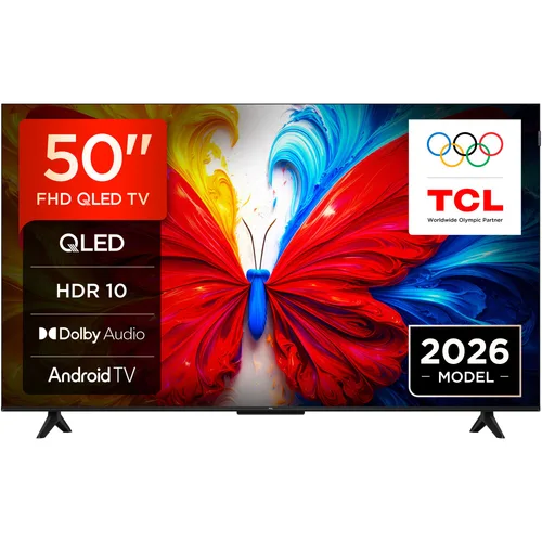 Televizor TCL QLED 50S5L, 126 cm, Smart Android TV, Full HD, Clasa F (Model 2026)